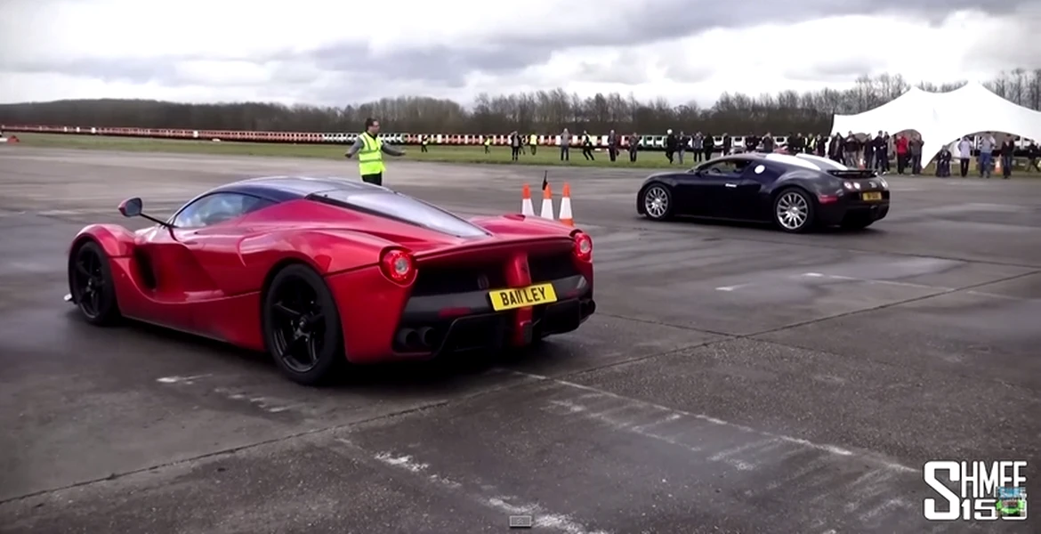 VIDEO: Duelul vitezomanilor – Bugatti Veyron vs. LaFerrari