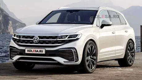 Așa ar putea arătă viitorul Volkswagen Touareg. Un site rusesc a publicat câteva randări - FOTO