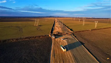 Cum arată lucrările la Drumul Expres Brăila-Galați - filmare din dronă (VIDEO)