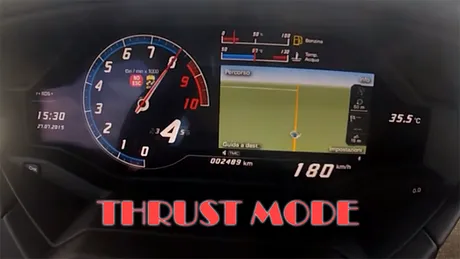 VIDEO: Lamborghini Huracan accelerează de la zero până la 200 km/h în Thurst Mode