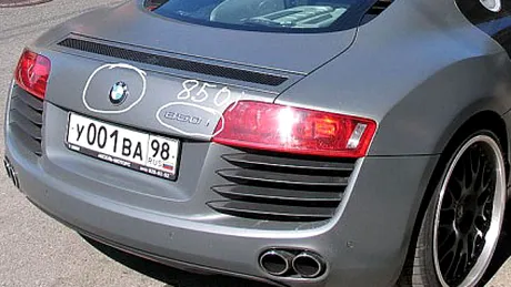 Audi R8 cu sigla BMW