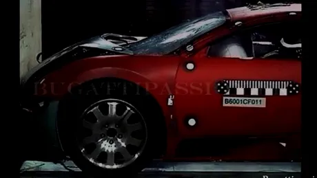 Imagini inedite: crash test cu Bugatti Veyron