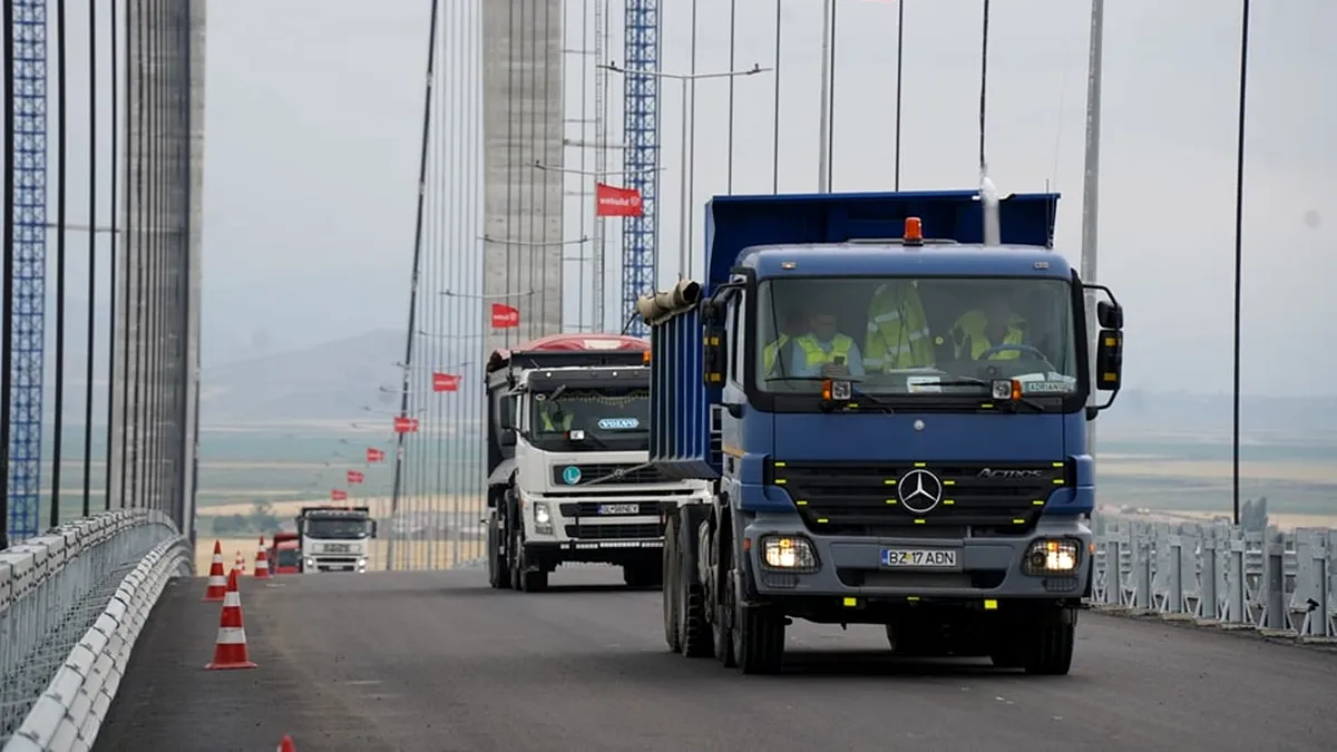 Inaugurarea podului de la Dunăre, amânată. Deschiderea circulației s-ar putea face pe 6 iulie