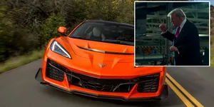 Video – Corvette ZR1X de 1.250 CP l-a impresionat pe Donald Trump la centrul secret General Motors