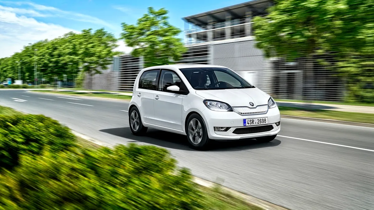 Skoda Citigo-e, cea mai accesibilă mașină electrică, poate fi comandată în România