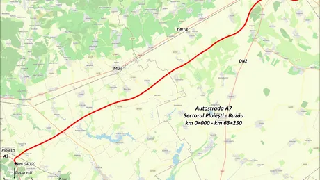 Autostrada Moldovei A7: 39 de oferte pentru construirea tronsonului Ploiești - Buzău