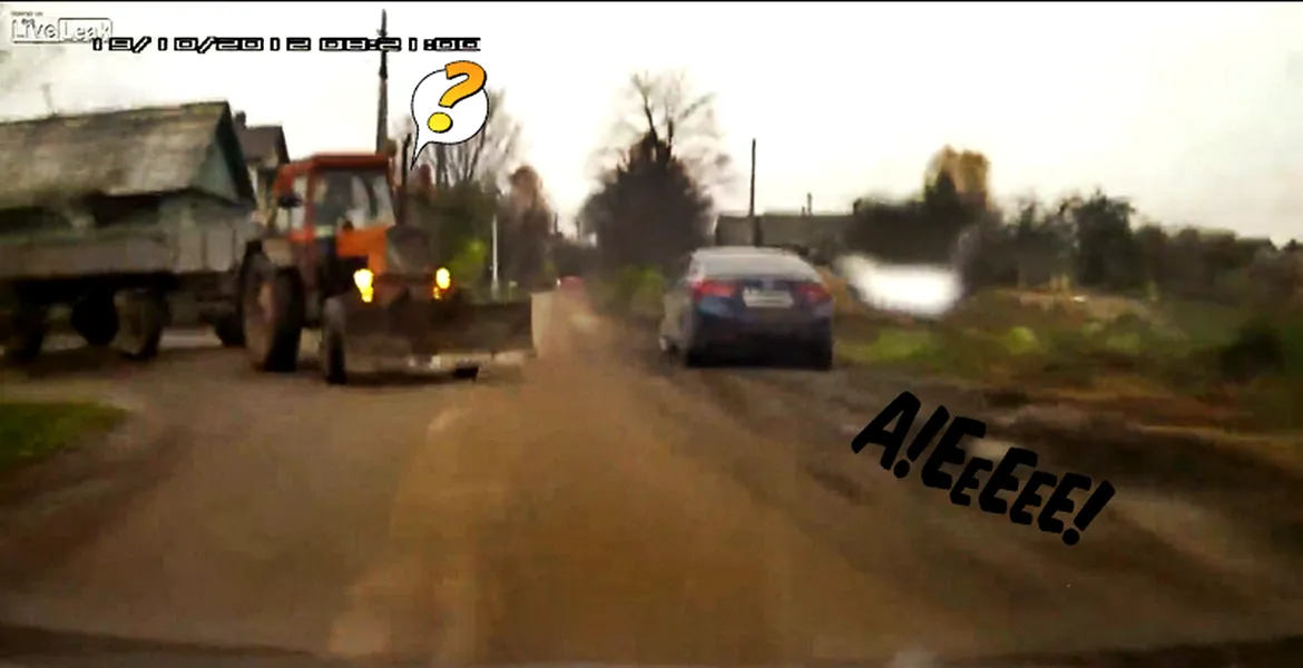 VIDEO – se credea pilot de raliu…