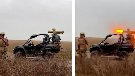 UTV-ul cu care soldații ucraineni au distrus un vehicul al armatei ruse – VIDEO