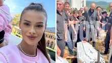 Imagini copleșitoare de la înmormântarea Teodorei Marcu! Ce gest a făcut soțul ei în momentul în care sicriul a coborât în groapă