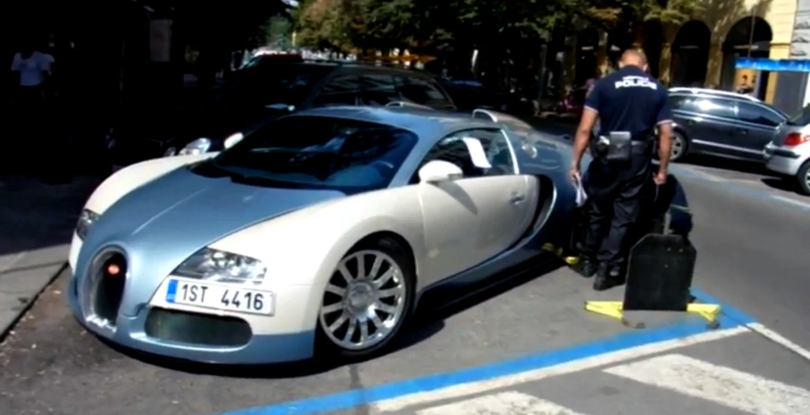 VIDEO: Poliţiştii care nu iartă un Bugatti Veyron, parcat ilegal!