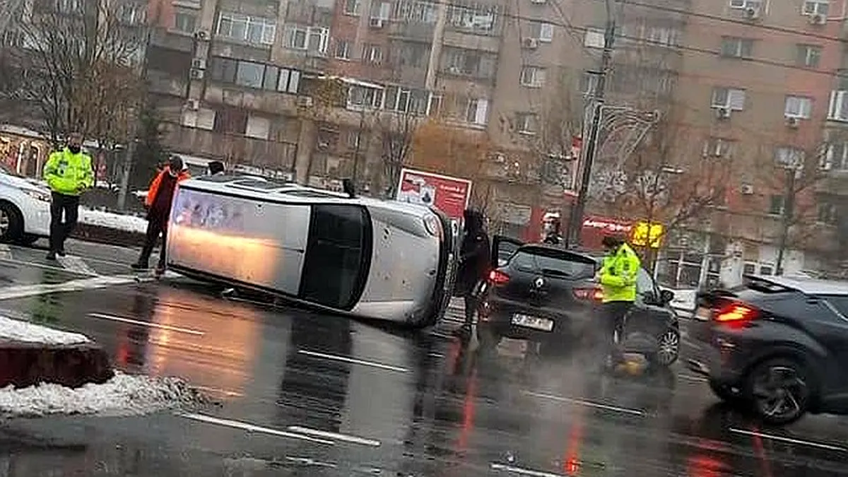 Record în București: 12 accidente rutiere în 24 de ore
