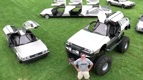 Aceasta ar putea fi cea mai trăsnită colecţie de modele DeLorean din lume. VIDEO