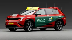 <span class='prepend'>Foto |</span> Cum arată Škoda Peaq pregătită pentru transmisiunea Tour de France, și ce dotări are?