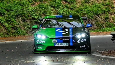 Moment istoric la Râșnov - O Tesla câștigă o etapă la Campionatul Național de Viteză în Coastă 2025