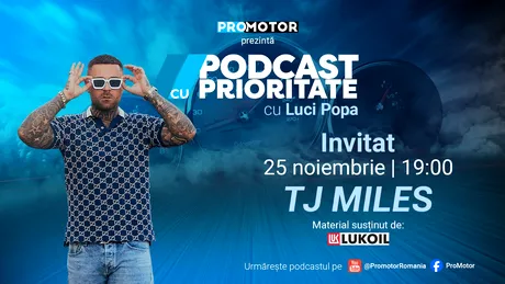 TJ Miles vine la „Podcast cu Prioritate” #22. Episodul apare sâmbătă, 25 noiembrie, ora 19:00