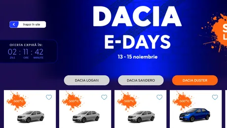 Reduceri Dacia de Black Friday 2020. Motorizarea GPL are prioritate. Ce model s-a vândut cel mai repede?