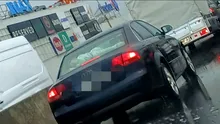 Copil transportat  în spațiul dintre bancheta spate și lunetă, surprins în Timișoara