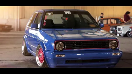 TUNING superb: Golf Mk2 lowride. VIDEO