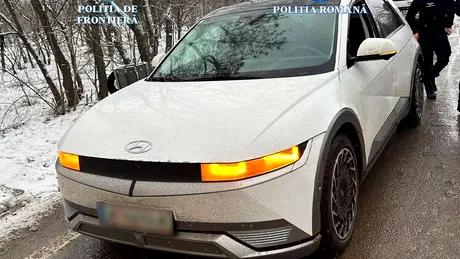 Hyundai Ioniq 5 de 170.000 de lei, căutat în Austria, oprit în trafic în Dolj. Șoferul avea mandat european de arestare