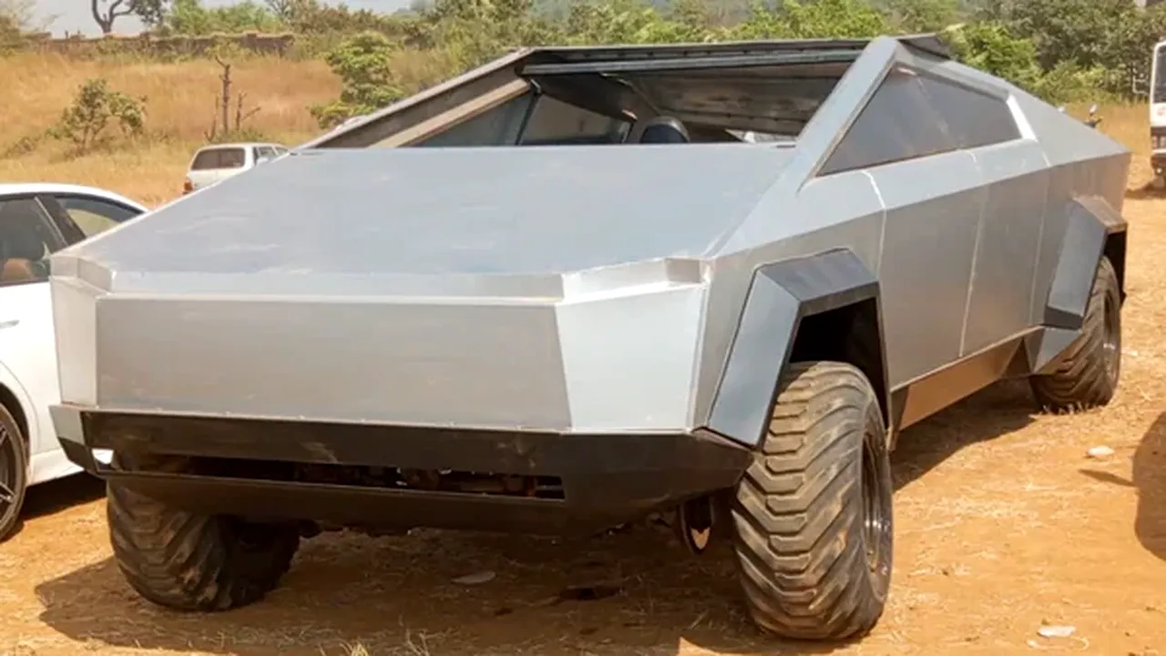 tesla cybertruck replica 