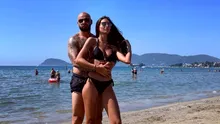 FOTO. Iubita lui Giani Kiriță a renunțat la sutien la plajă și a atras toate privirile