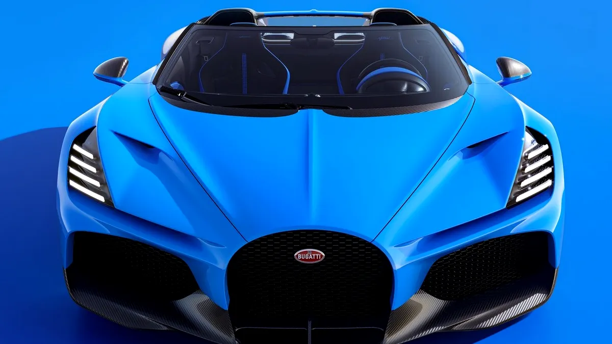 Noul Bugatti W16 Mistral poate atinge o viteză maximă de peste 420 km/h