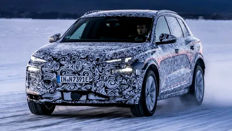 Audi publică noi imagini cu viitorul SUV Q6 e-tron