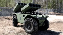 <span class='prepend'>Video |</span> Acest ATV autonom este amfibiu și are și rachete în dotare. Ripsaw M1 UGV este, de asemenea, și complet electric