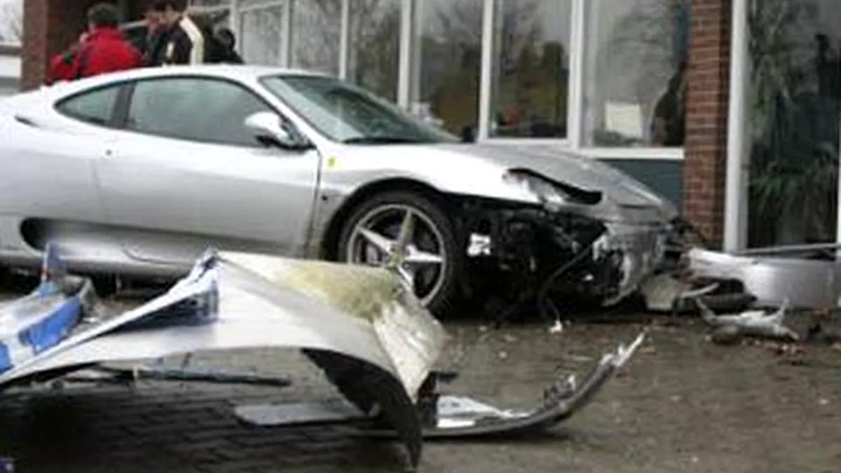 Accident Ferrari