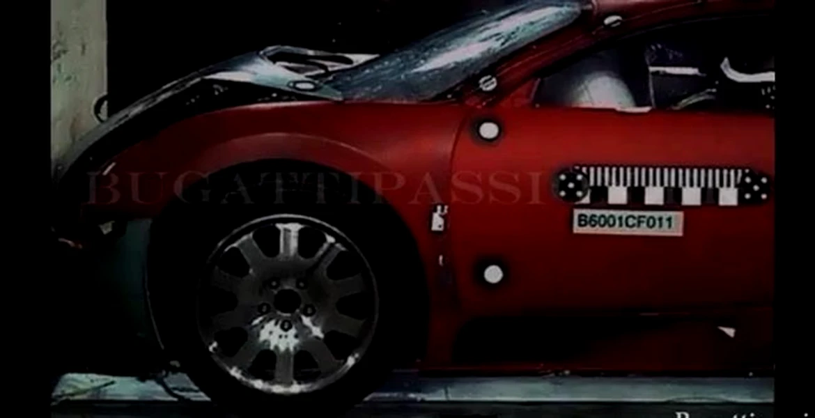 Imagini inedite: crash test cu Bugatti Veyron