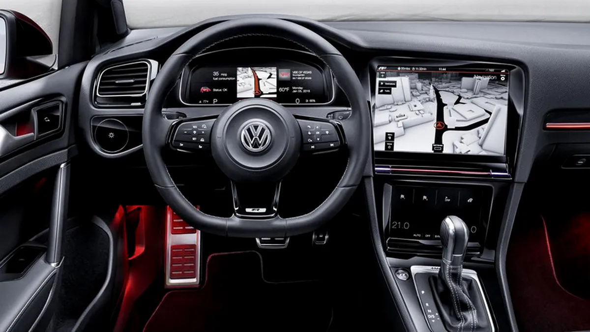 Volkswagen Golf R Touch Concept lasă în urmă banalele butoane