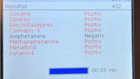 Un șofer din București a bifat 7 din 8 droguri pe DrugTest - „S-a strigat jackpot!”