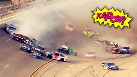 VIDEO: Accident cu 25 de maşini în NASCAR