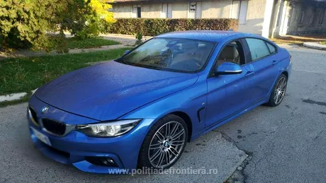 Un BMW de 40.000 de euro a fost confiscat din trafic de poliţiştii de frontieră - Galerie FOTO