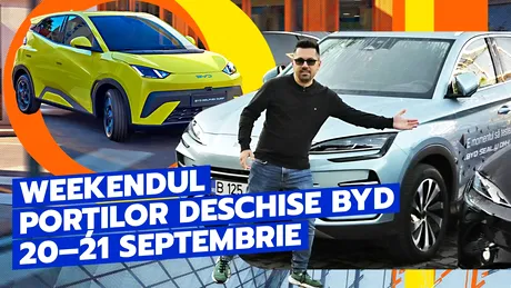 Weekendul Porți Deschise BYD la București: Test Drive pe 20–21 septembrie - VIDEO