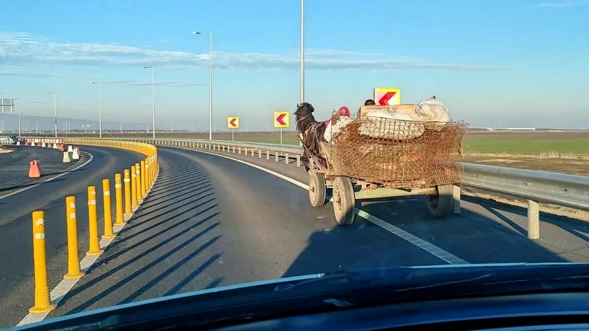 2025: Cu ce viteză poți depăși o căruță pe linia continuă. Limite și reguli impuse de noul Cod Rutier