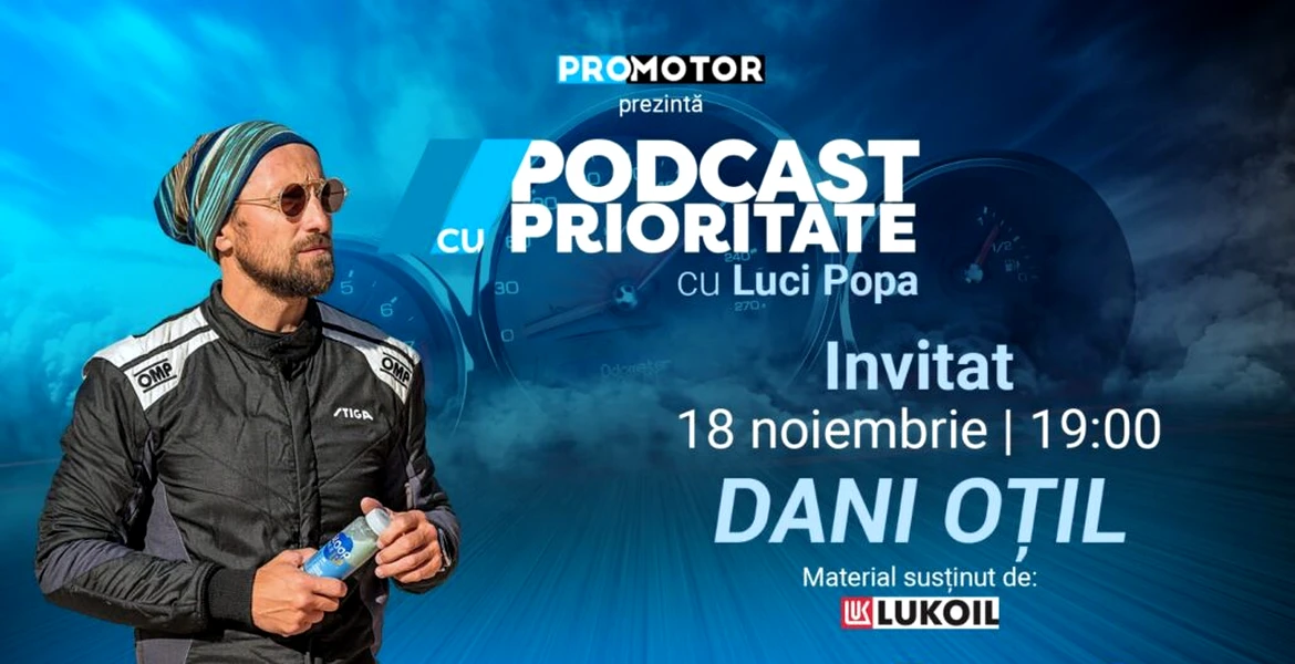 Sâmbătă, 18 noiembrie, ora 19:00, apare „Podcast cu Prioritate” #21. Invitat: Dani Oțil