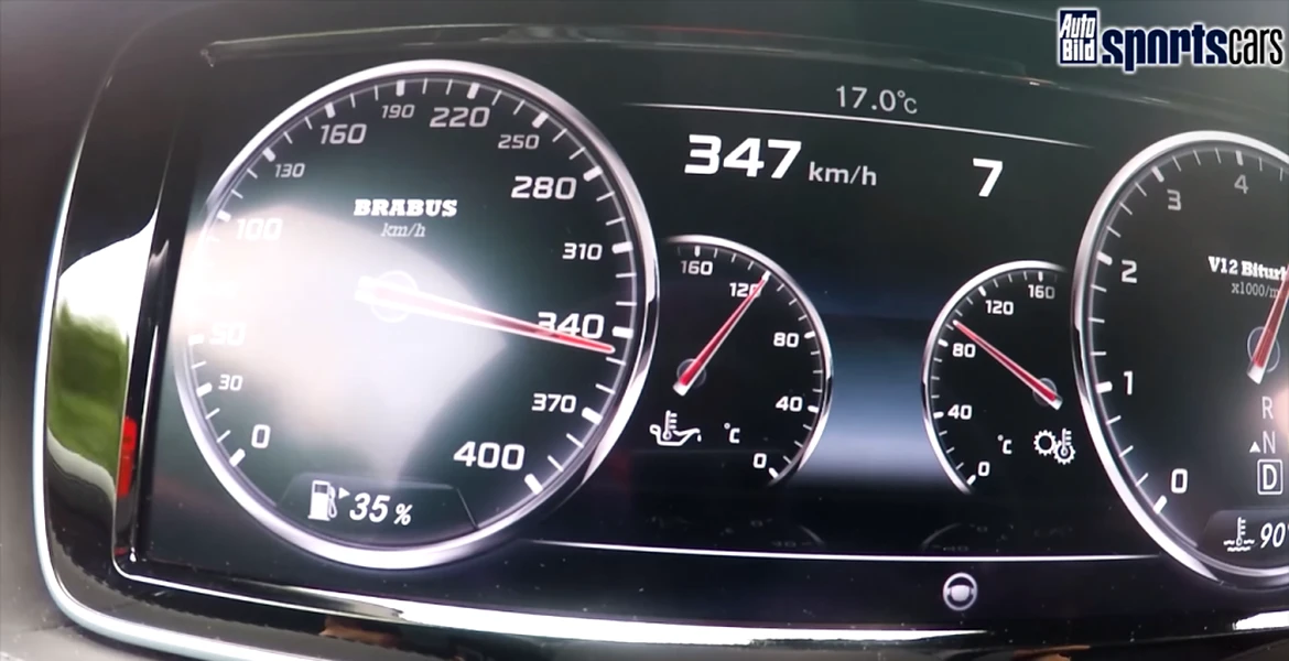 Acceleraţie Mercedes Clasa S Brabus Rocket