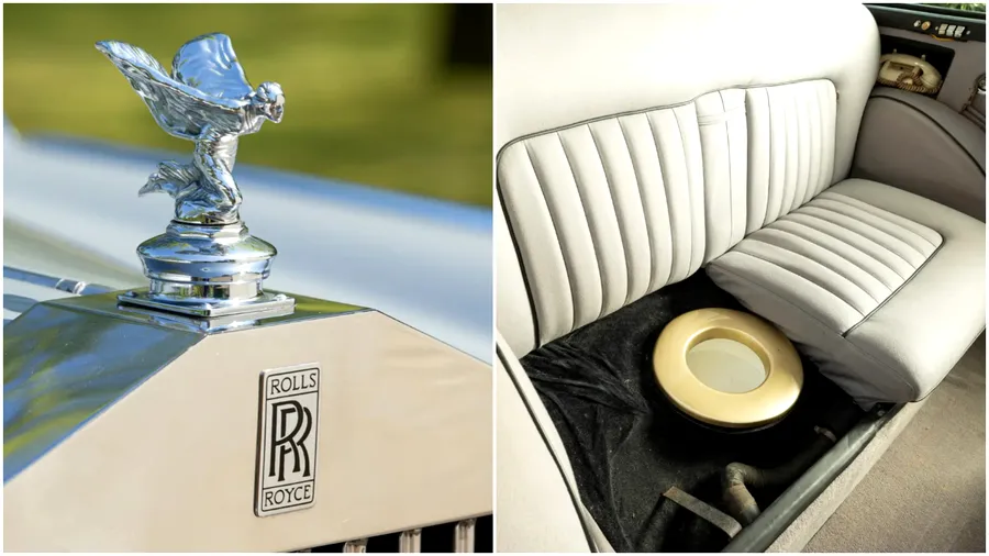 colaj cu dotarile unui vehicul rolls-royce din 1954