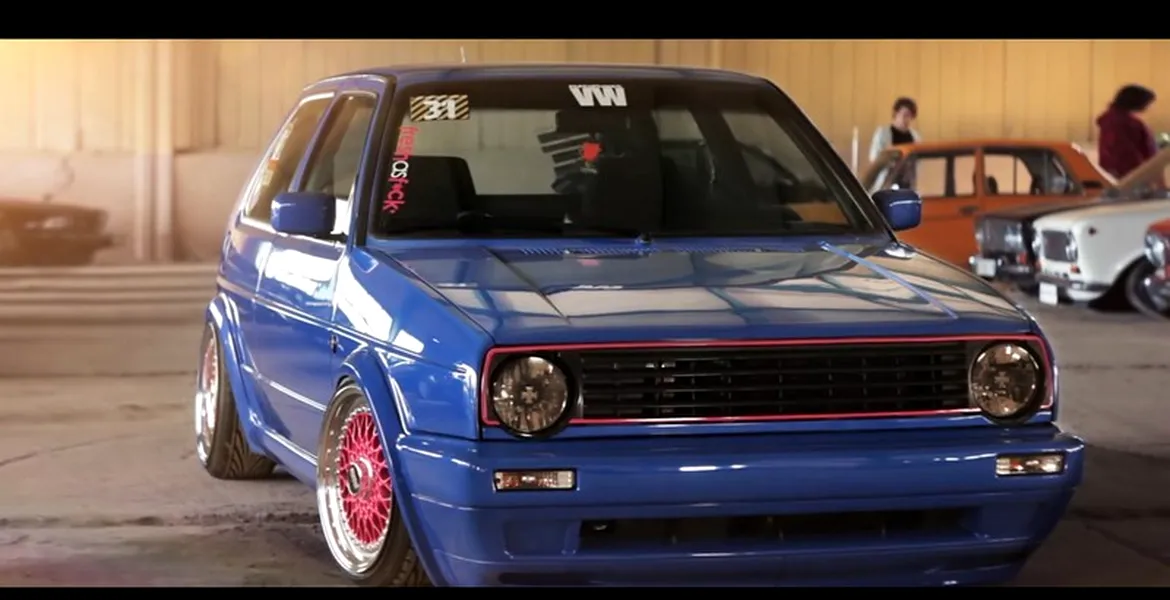 TUNING superb: Golf Mk2 lowride. VIDEO