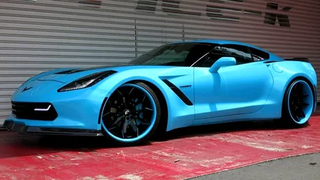 Chevrolet „Smurfvette” Stingray ne trezeşte stări contradictorii