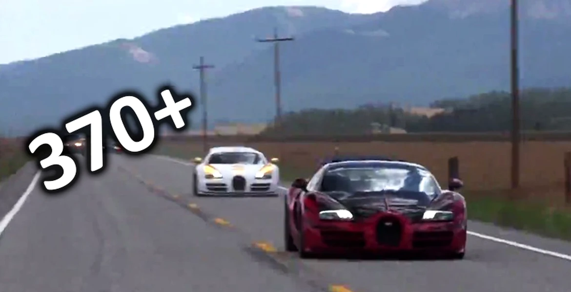 Viaţa e frumoasă când poţi să mergi cu peste 370 km/h într-un Veyron, legal, pe drumurile publice (VIDEO)