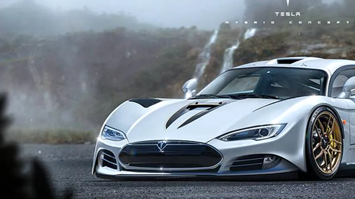 Cum ar arăta un supercar produs de Tesla | FOTO