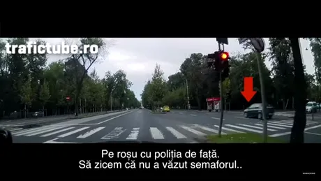 Trecutul pe roşu, sport naţional. Poliţia nu face absolut nimic. VIDEO