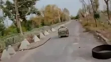 Război ca în filmele SF! Un robot terestru al ucrainenilor a neutralizat o dronă aeriană a rușilor