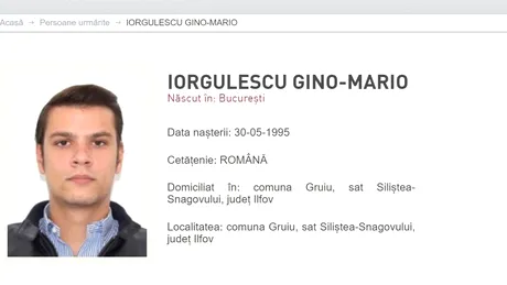 Ultima oră: Mario Iorgulescu a fost dat în urmărire generală