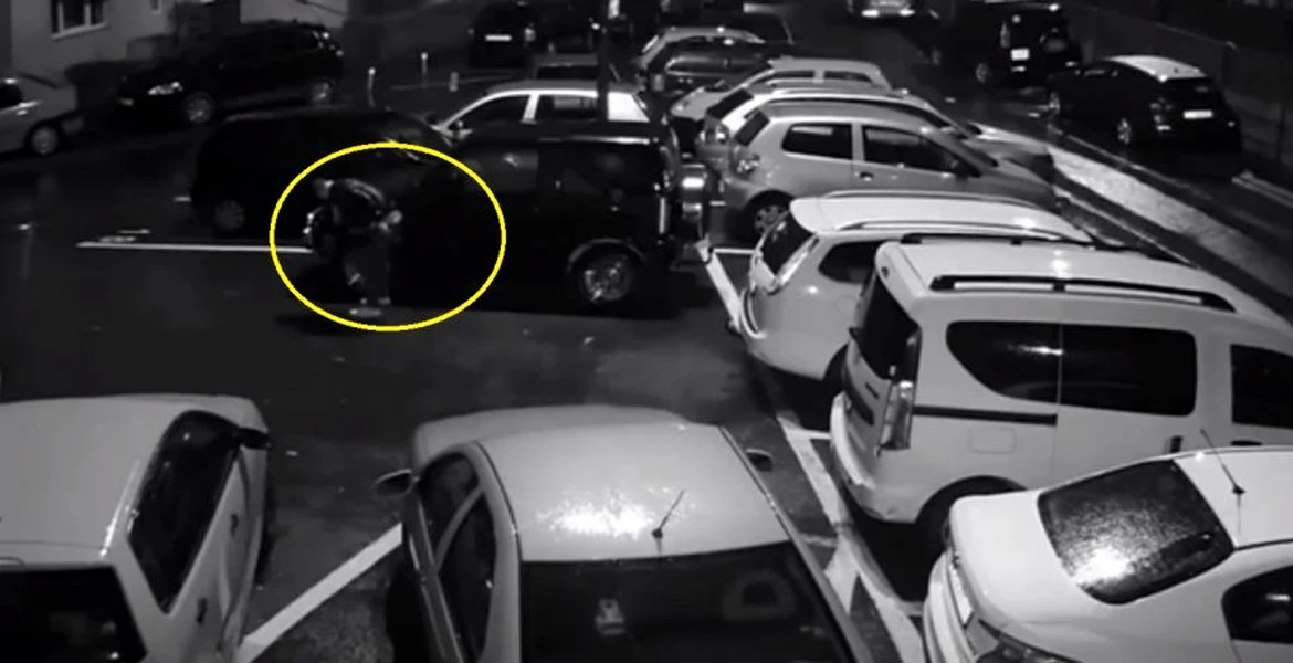 Un tânăr din Craiova a vrut să se distreze și a tăiat cauciurile a 25 de mașini