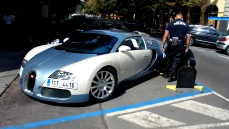 VIDEO: Poliţiştii care nu iartă un Bugatti Veyron, parcat ilegal!