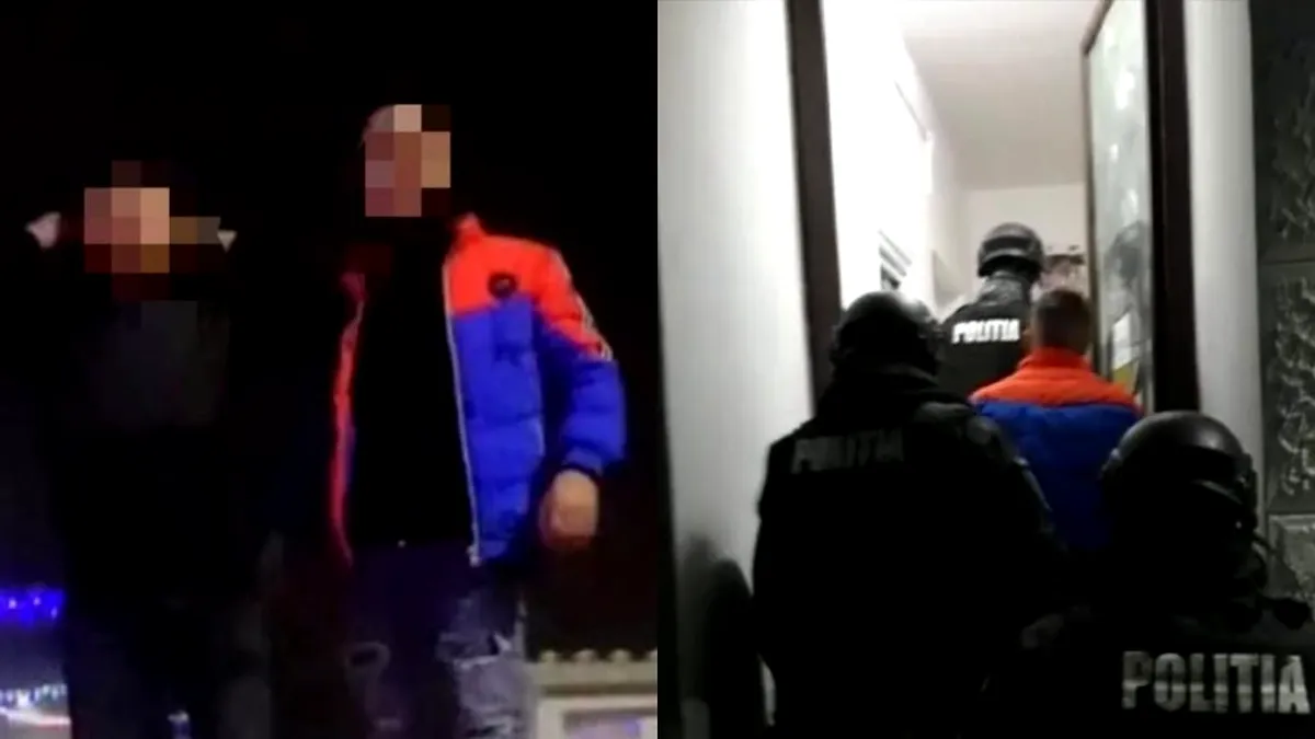 VIDEO. Doi tineri au dansat pe manele pe mașina Poliției. Oamenii legii i-au prins și dus la audieri