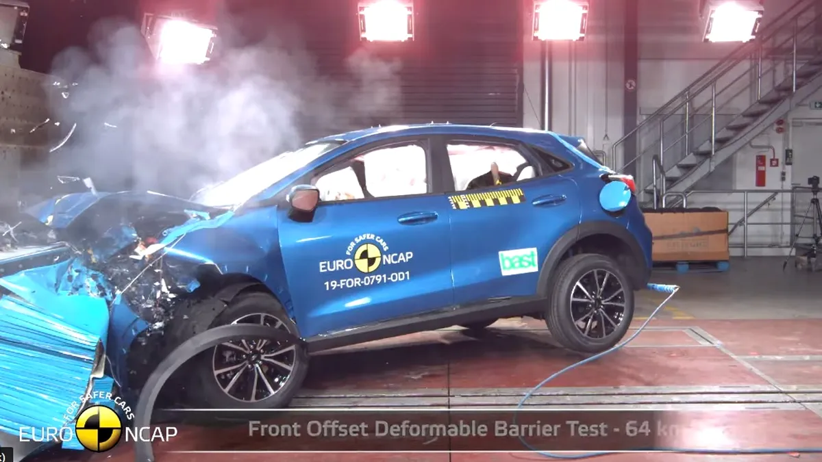 EuroNCAP - Noile Volkswagen Golf, Ford Puma și Nissan Juke au fost testate